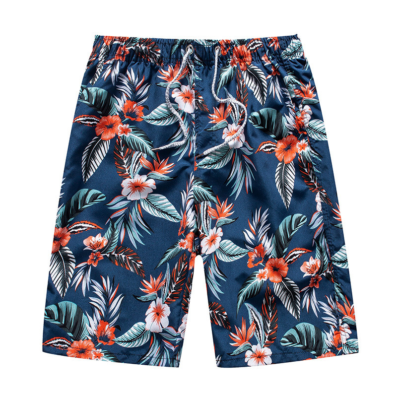 Herr Strandshorts Med Mönster - Lätt Och Snabbtorkande