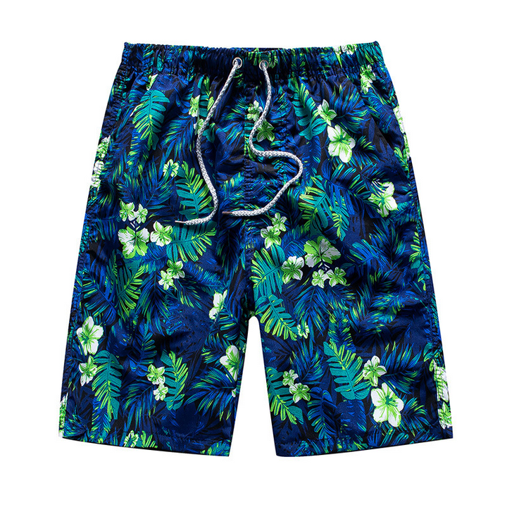 Herr Strandshorts Med Mönster - Lätt Och Snabbtorkande