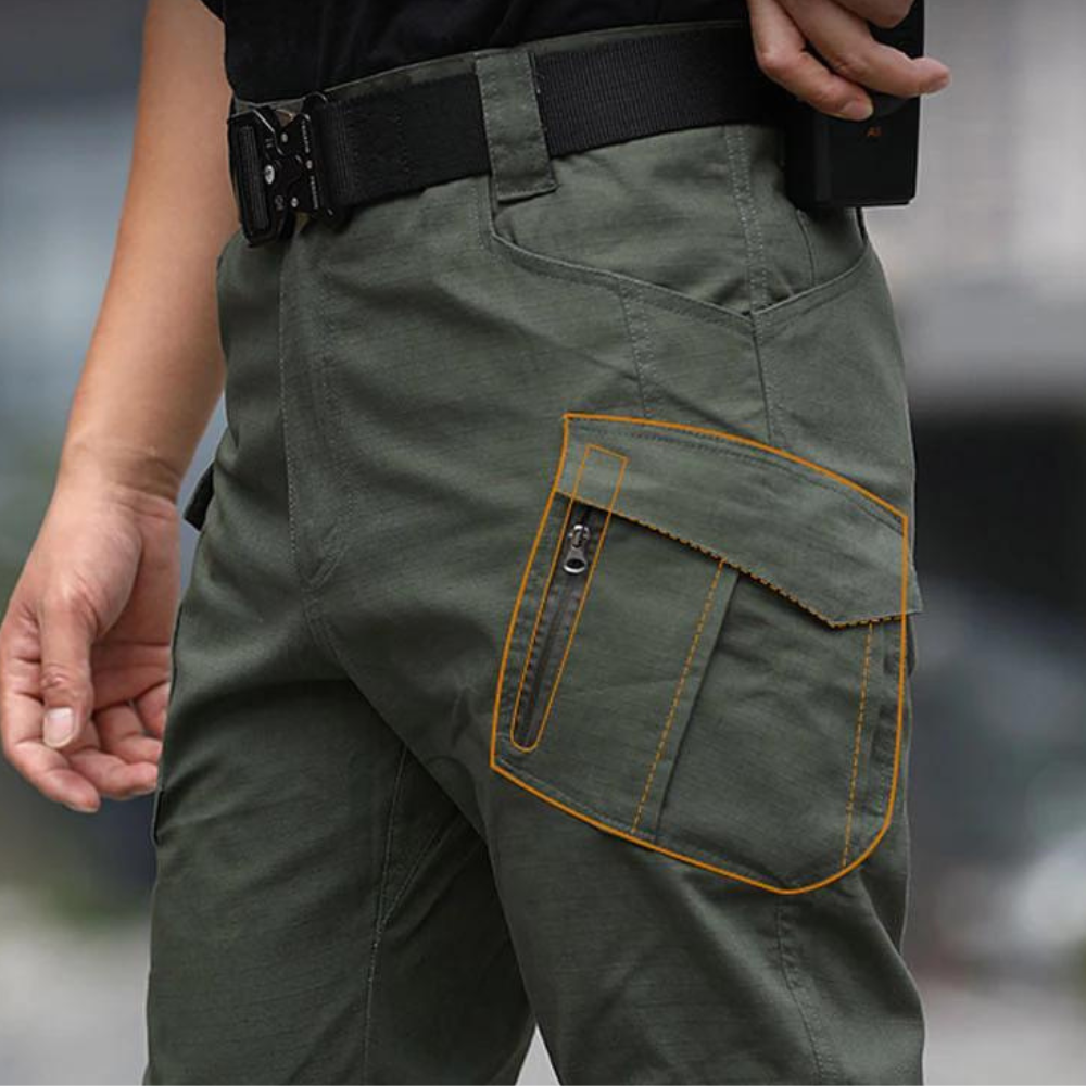 Herr Taktiska Vattentäta Lastbyxor med Många Fickor