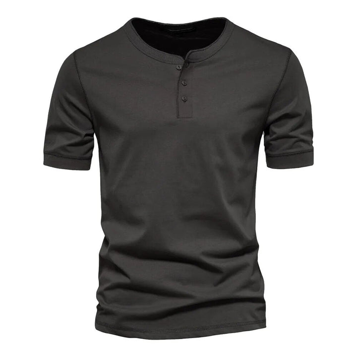 Herr T-shirt med Elegant Krage