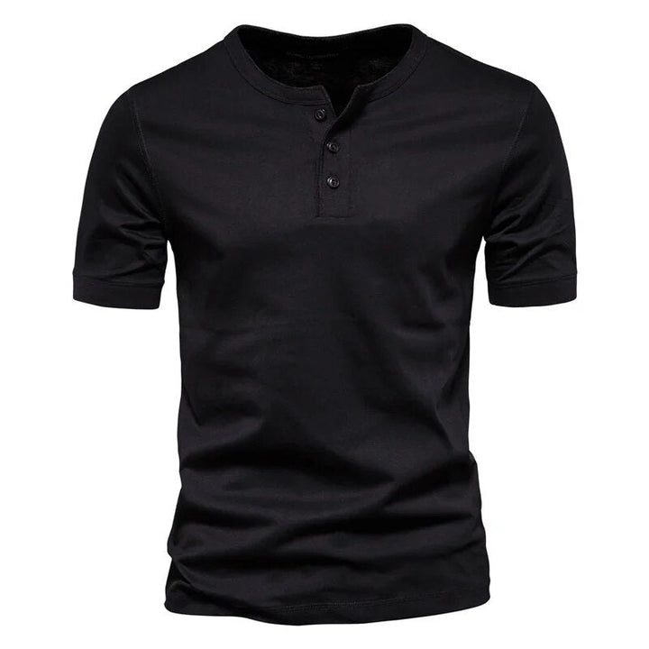 Herr T-shirt med Elegant Krage