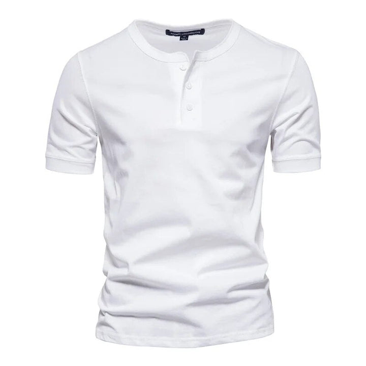 Herr T-shirt med Elegant Krage