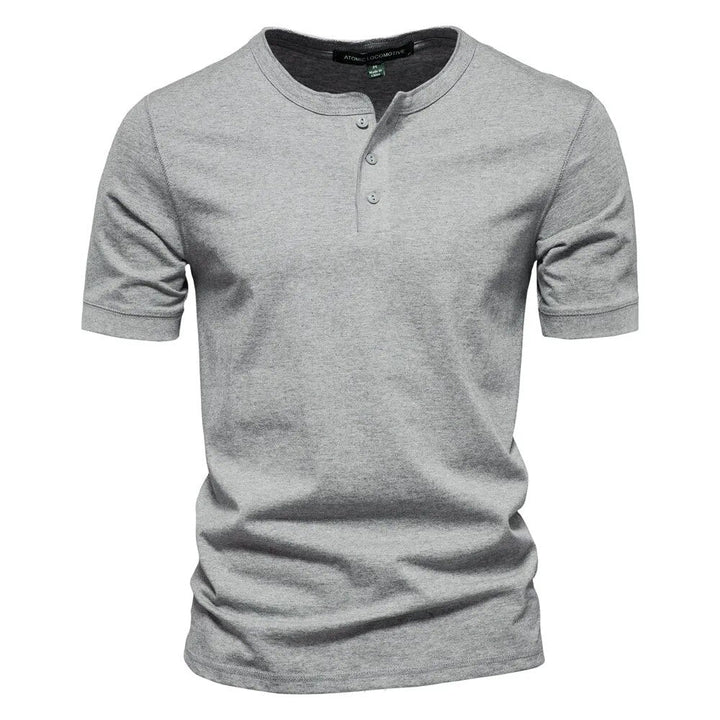 Herr T-shirt med Elegant Krage