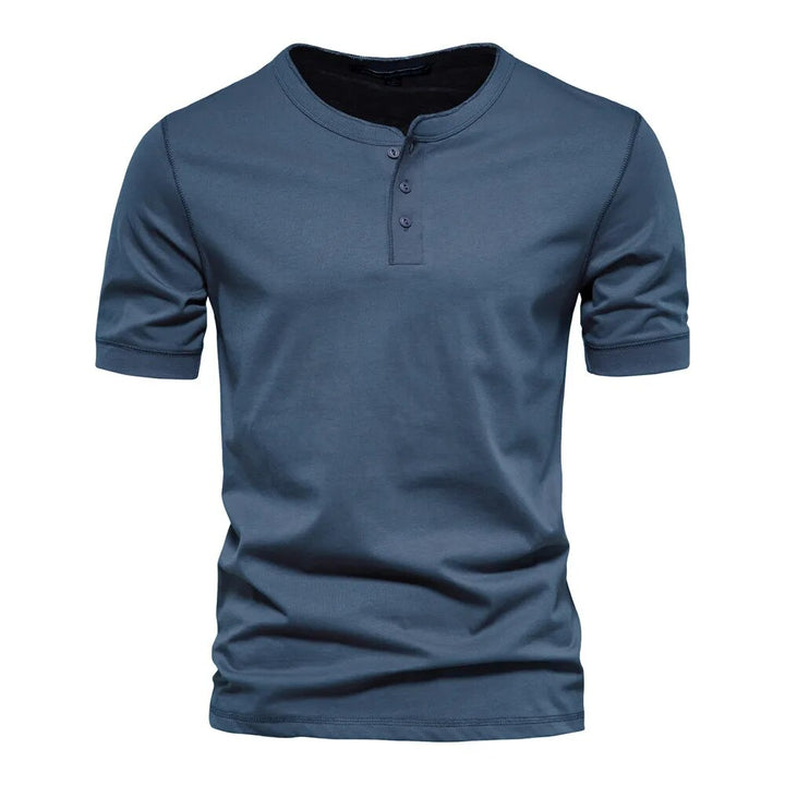 Herr T-shirt med Elegant Krage