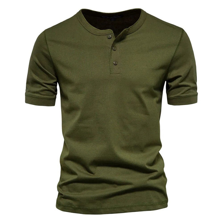 Herr T-shirt med Elegant Krage