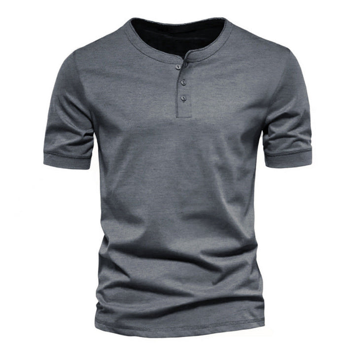 Herr T-shirt med Elegant Krage