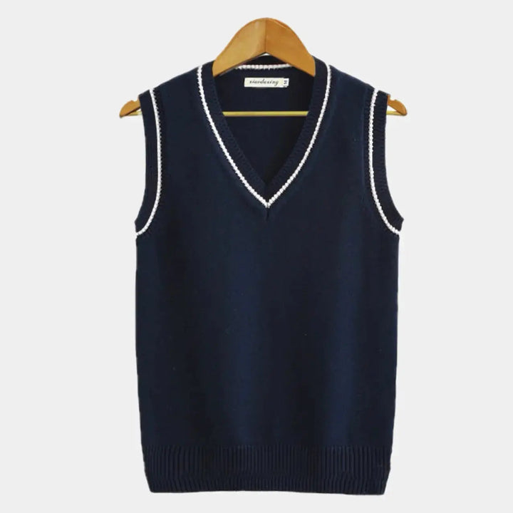 Herr ärmlös väst stilren design för sommar klassisk stil