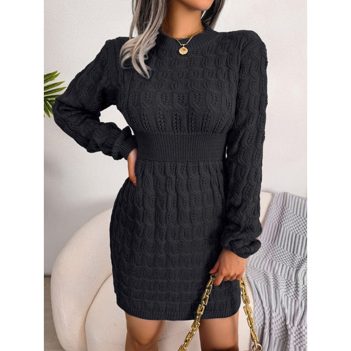 Hina Klänning | Bodycon damklänning stickad varm