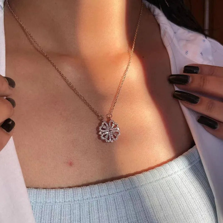 Hjärthalsband | Zirkon | Silver | Guldhalsband | Halsband för damer