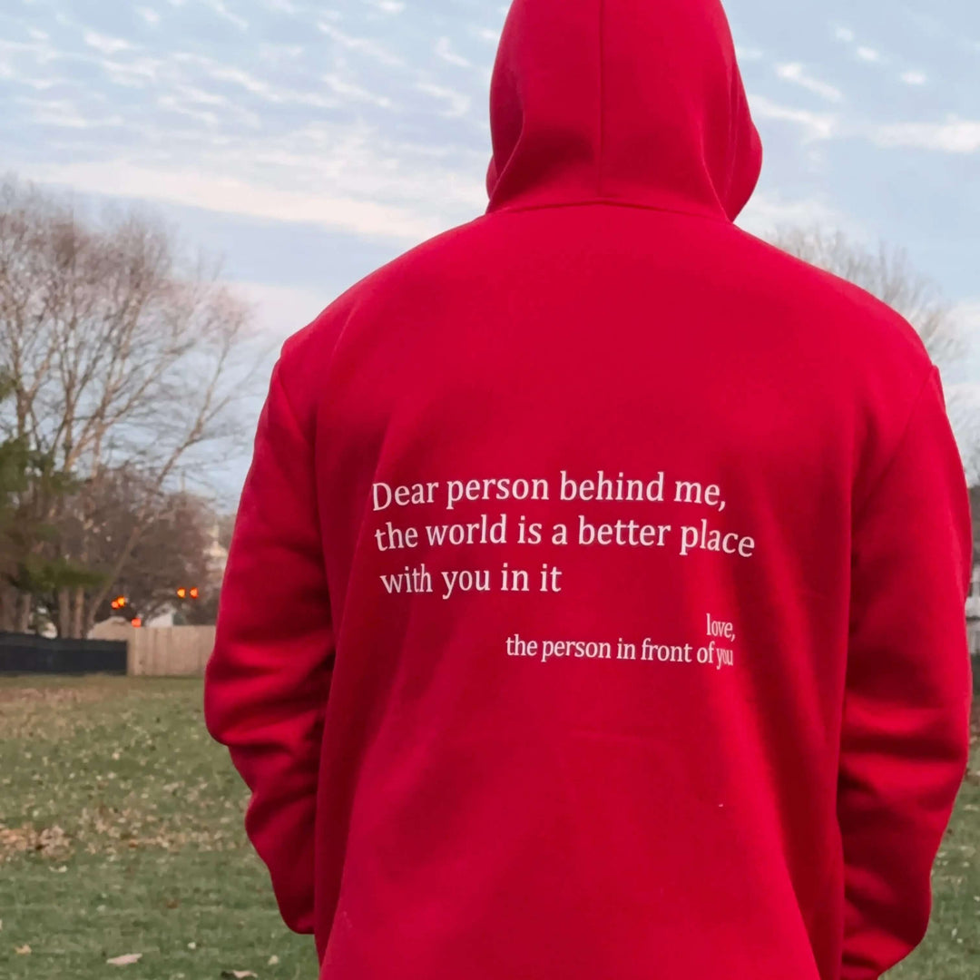 Hoodie - Löst sittande unisex-lång tröja med dragsko