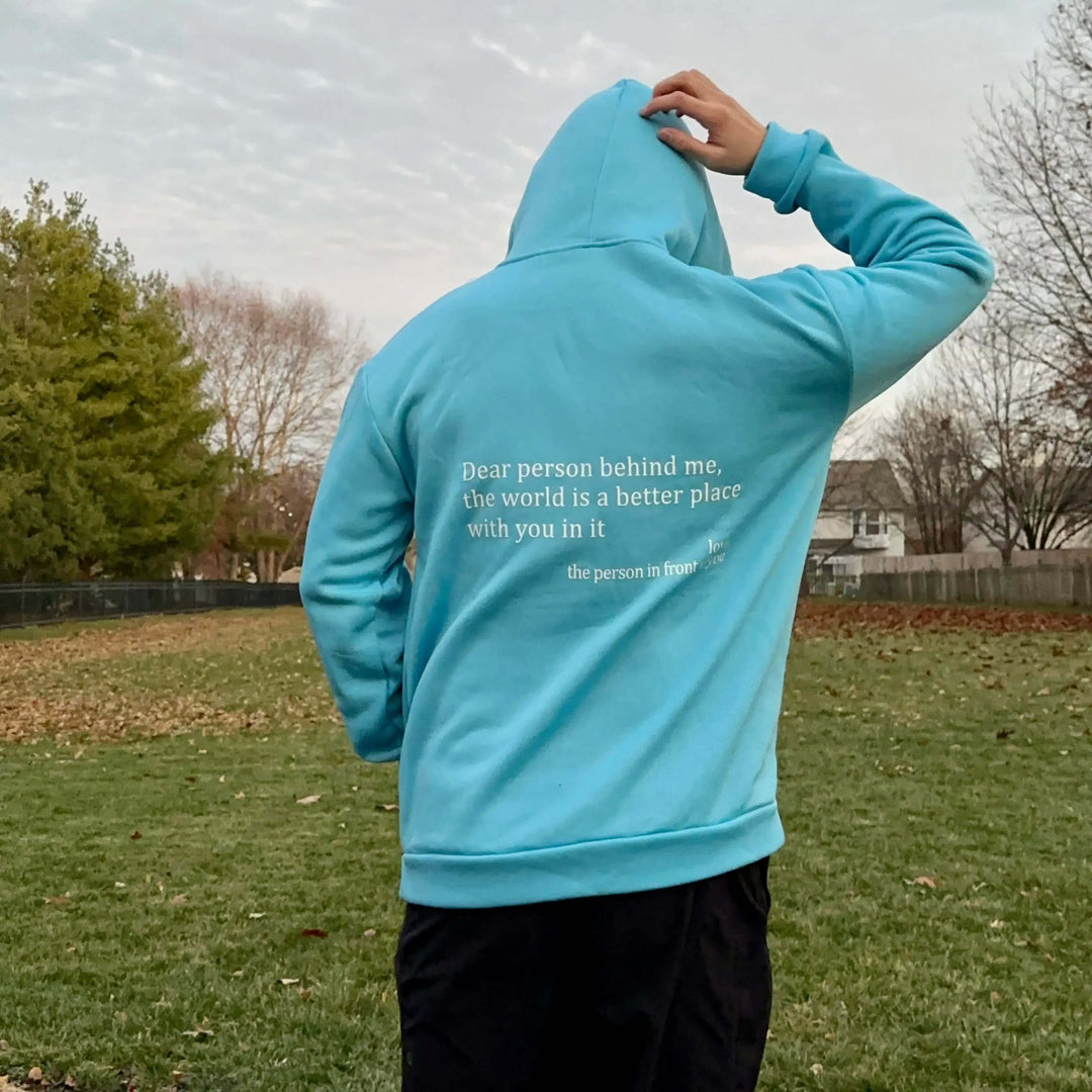 Hoodie - Löst sittande unisex-lång tröja med dragsko