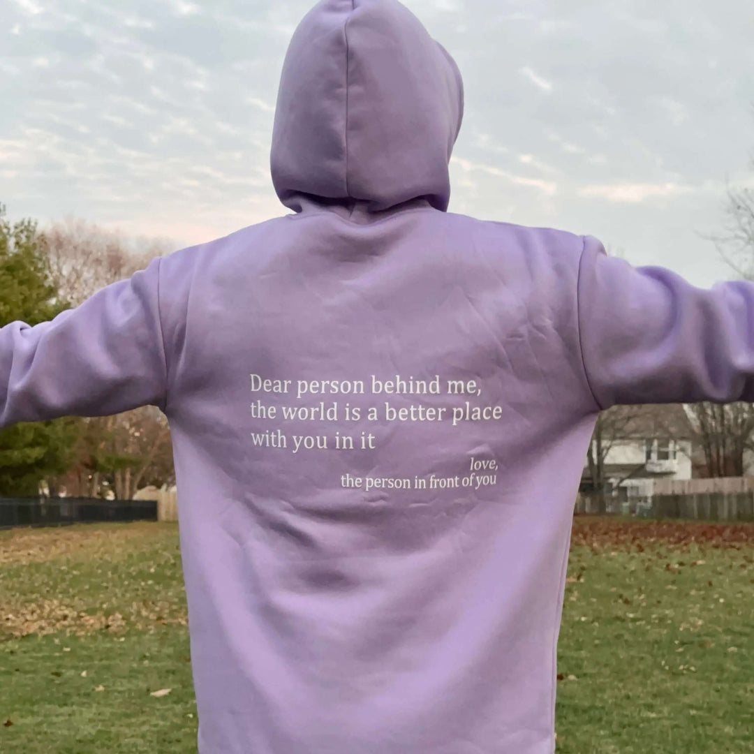 Hoodie - Löst sittande unisex-lång tröja med dragsko