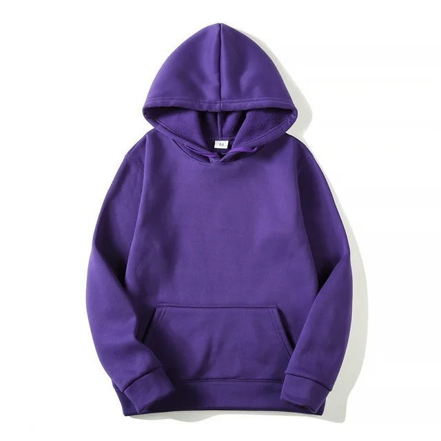 Hoodie för kvinnor - Oversized mysig pulloverhoodie med ficka