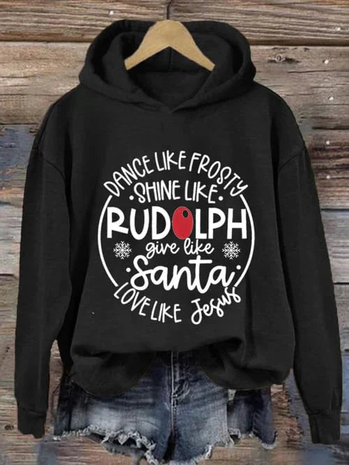 Jul Hoodie | Loose Fit | Långärmad | Jul Pullover | Roliga Xmas Sweatshirts