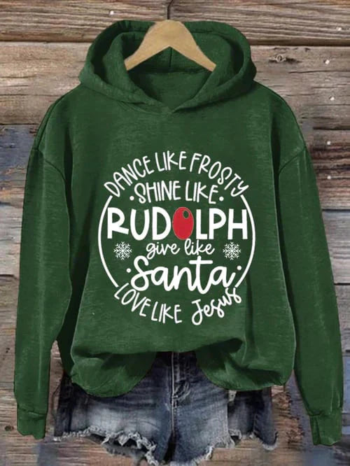 Jul Hoodie | Loose Fit | Långärmad | Jul Pullover | Roliga Xmas Sweatshirts