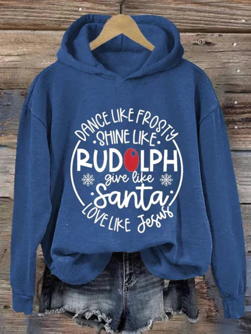 Jul Hoodie | Loose Fit | Långärmad | Jul Pullover | Roliga Xmas Sweatshirts