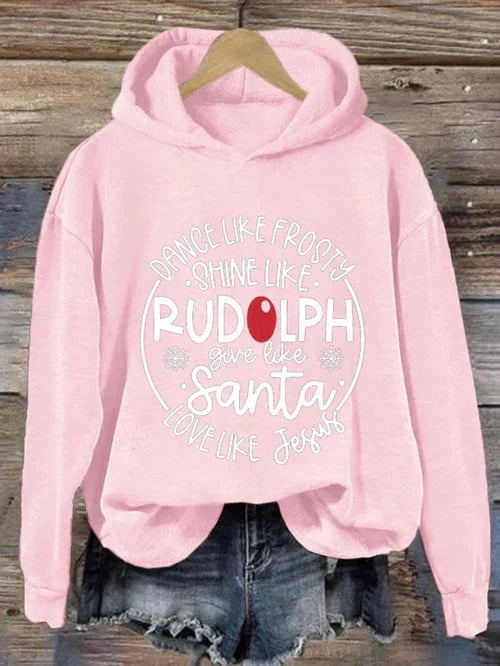 Jul Hoodie | Loose Fit | Långärmad | Jul Pullover | Roliga Xmas Sweatshirts