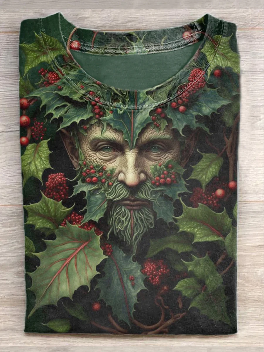 Julskjorta - Kortärmad - Druid Santa - Jultröjor - Unisexskjortor