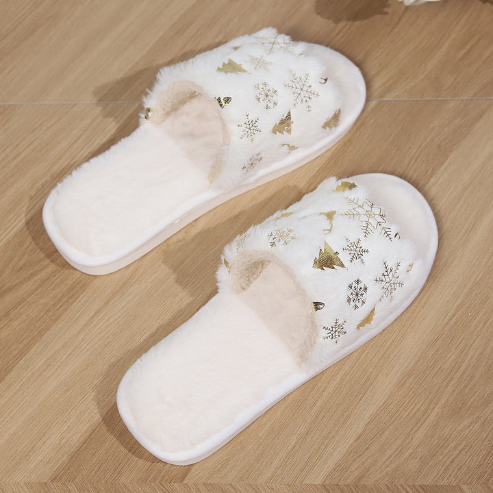 Jultofflor - Slip-On - Furry - Vintertofflor - Hushållstofflor