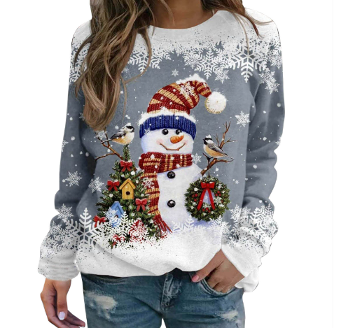 Jultröja | Mysig | Loose Fit | Roliga Xmas-tröjor | Damtröja