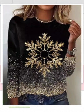 Jultröja - Sparkly - Svart - Jultröja - Damtröja