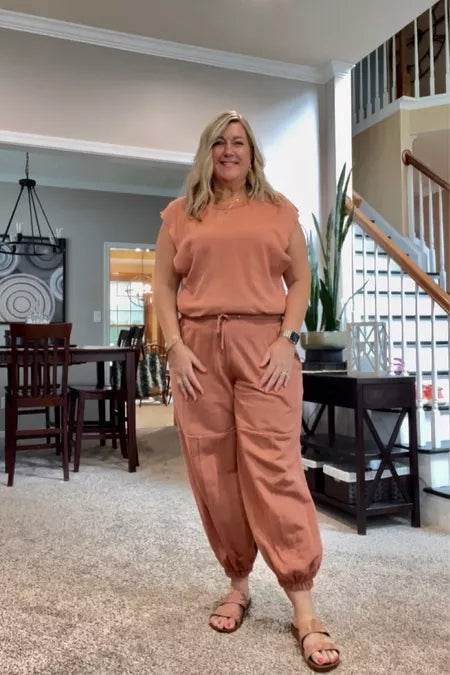 Jumpsuit | Casual | Kortärmad | Joggingoverall | Jumpsuit för damer