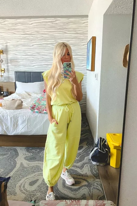Jumpsuit | Casual | Kortärmad | Joggingoverall | Jumpsuit för damer