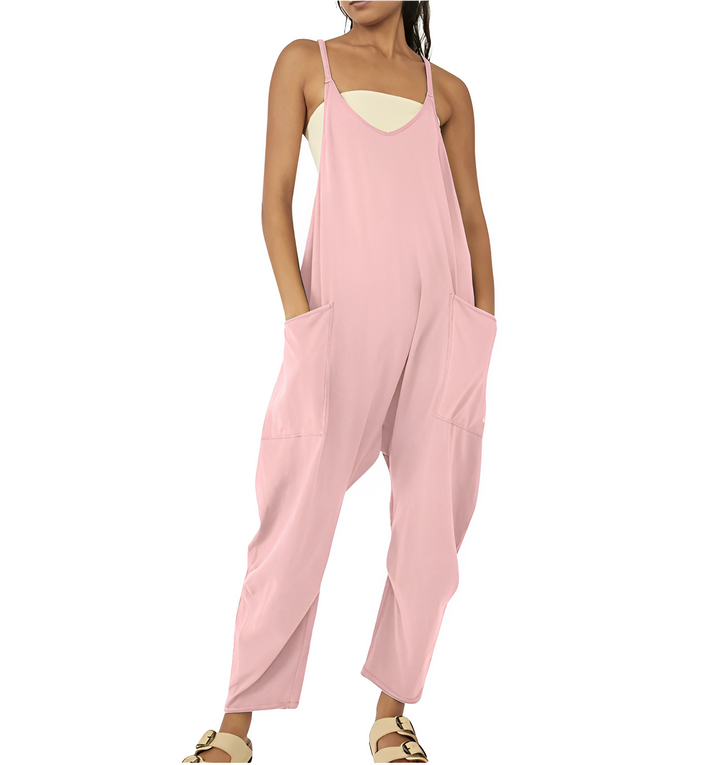 Jumpsuit för kvinnor | Ärmlös | Löst sittande | Avslappnad jumpsuit | Dungarees för kvinnor
