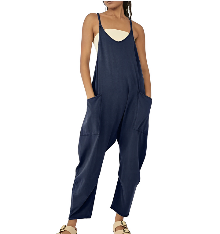 Jumpsuit för kvinnor | Ärmlös | Löst sittande | Avslappnad jumpsuit | Dungarees för kvinnor