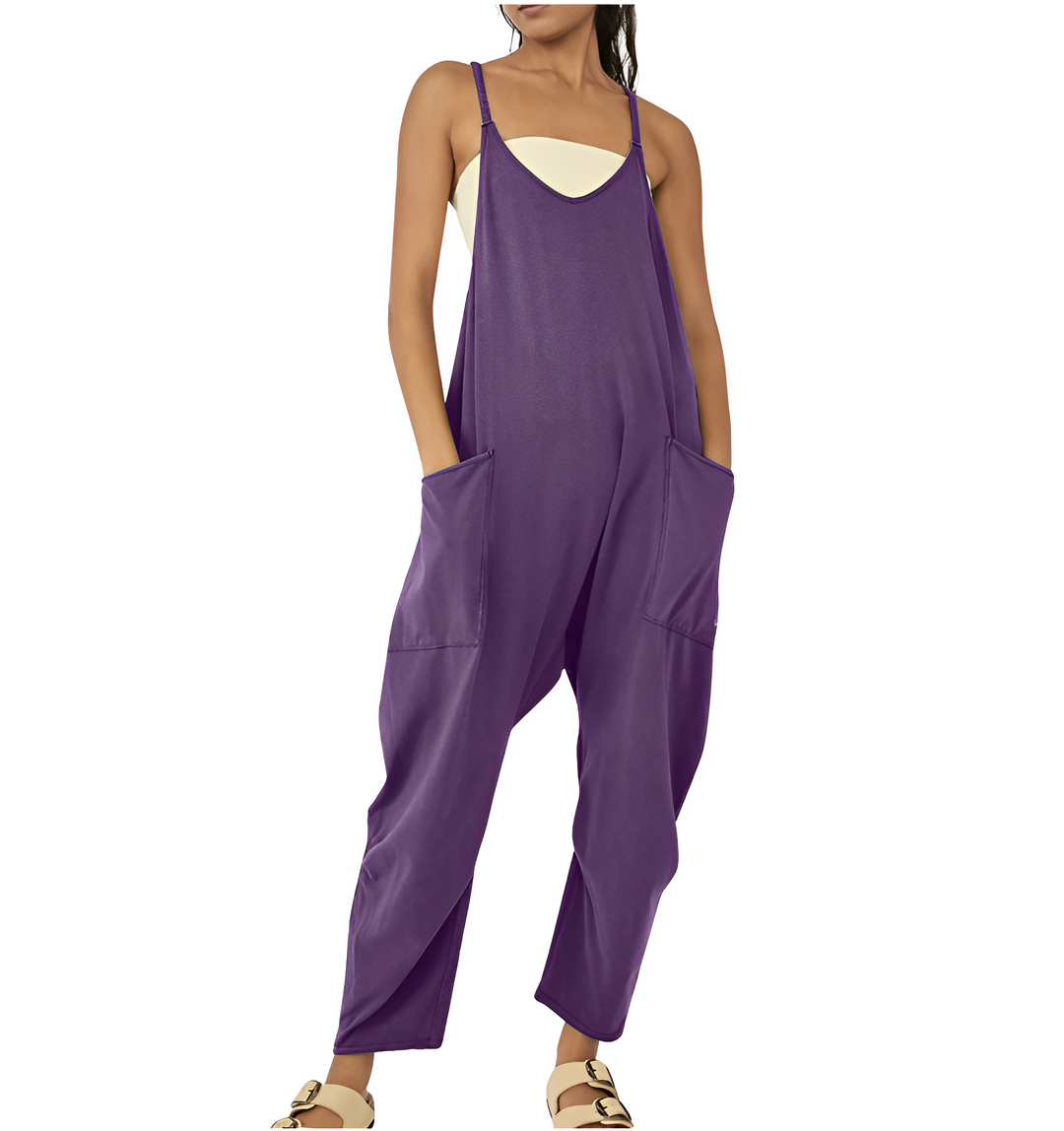 Jumpsuit för kvinnor | Ärmlös | Löst sittande | Avslappnad jumpsuit | Dungarees för kvinnor