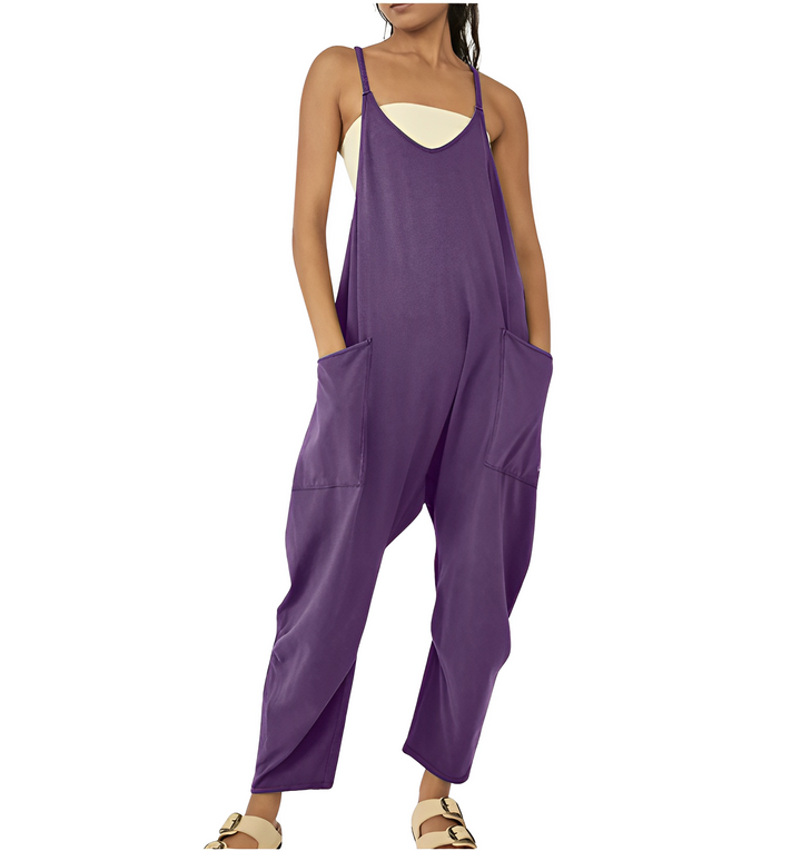 Jumpsuit för kvinnor | Ärmlös | Löst sittande | Avslappnad jumpsuit | Dungarees för kvinnor