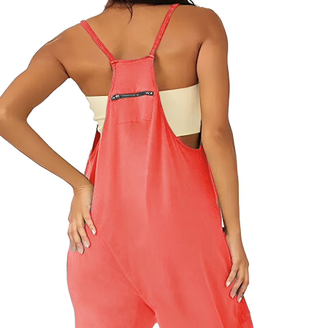 Jumpsuit för kvinnor | Ärmlös | Löst sittande | Avslappnad jumpsuit | Dungarees för kvinnor
