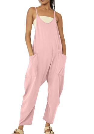 Jumpsuit för kvinnor | Ärmlös | Löst sittande | Avslappnad jumpsuit | Dungarees för kvinnor