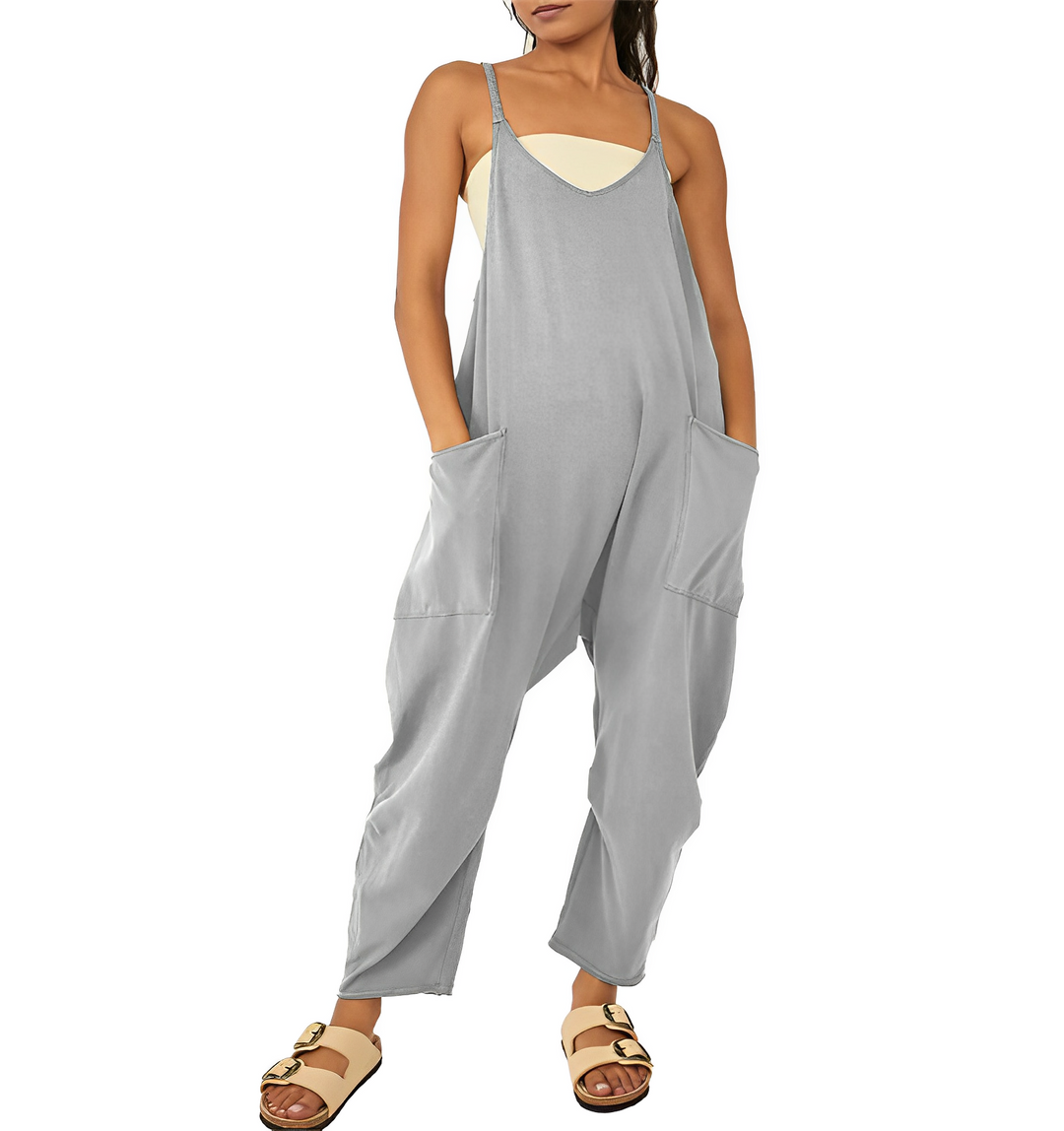 Jumpsuit för kvinnor | Ärmlös | Löst sittande | Avslappnad jumpsuit | Dungarees för kvinnor