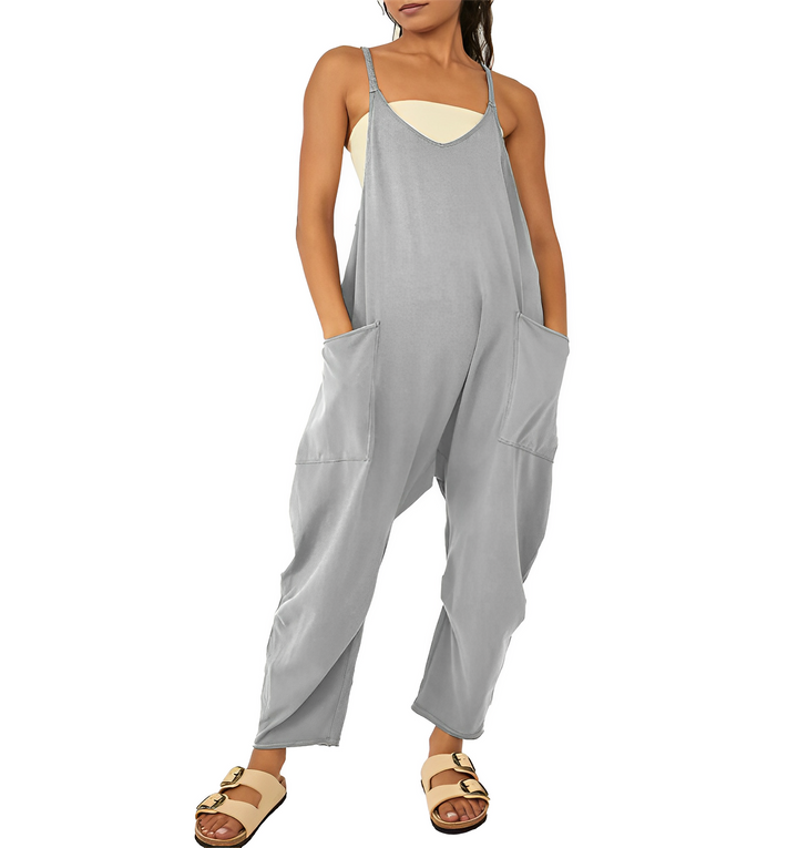 Jumpsuit för kvinnor | Ärmlös | Löst sittande | Avslappnad jumpsuit | Dungarees för kvinnor