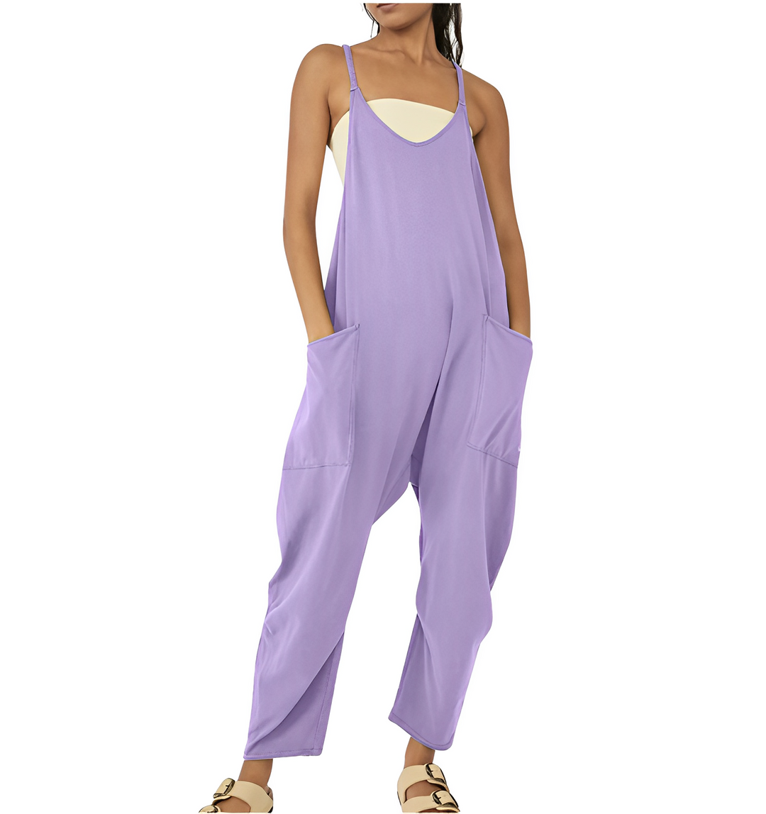 Jumpsuit för kvinnor | Ärmlös | Löst sittande | Avslappnad jumpsuit | Dungarees för kvinnor