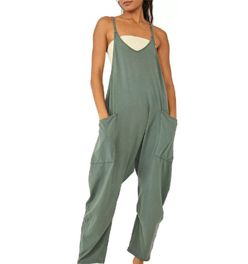 Jumpsuit för kvinnor | Ärmlös | Löst sittande | Avslappnad jumpsuit | Dungarees för kvinnor