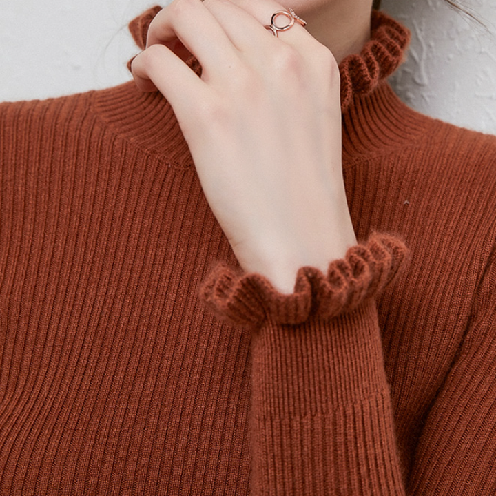 Kashmirtröja - Slim Fit - Turtleneck - Höghalsad tröja - Damtröja