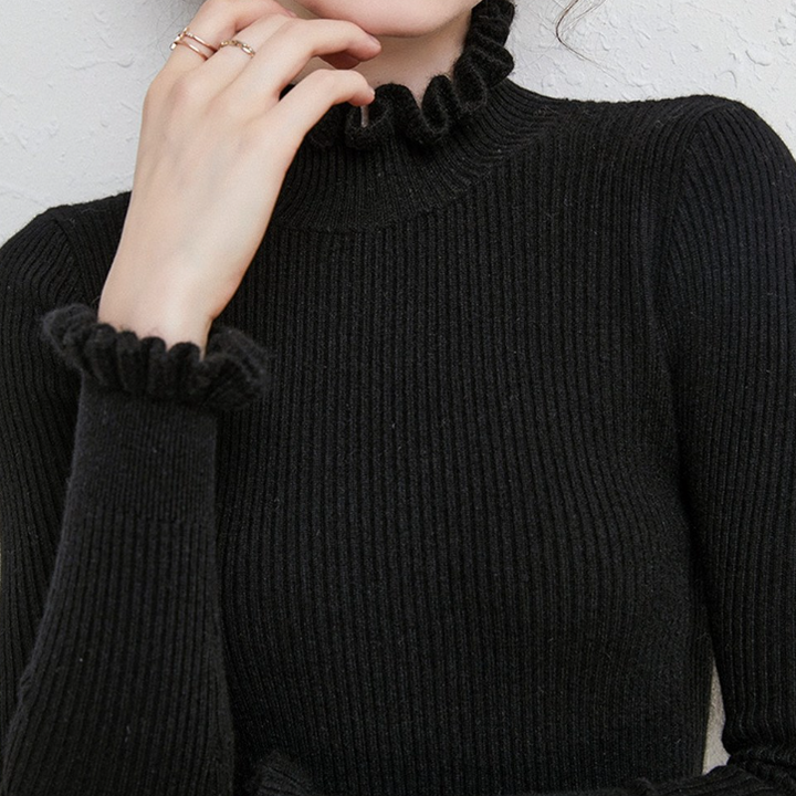 Kashmirtröja - Slim Fit - Turtleneck - Höghalsad tröja - Damtröja