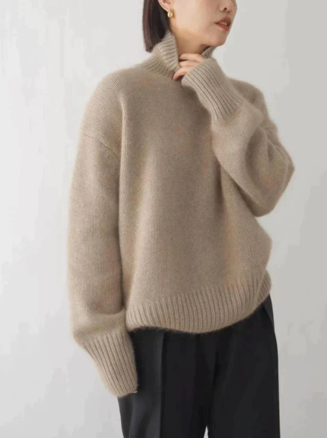Kashmirtröja | Turtleneck | Stickad | Rullhalsad tröja | Damstickat
