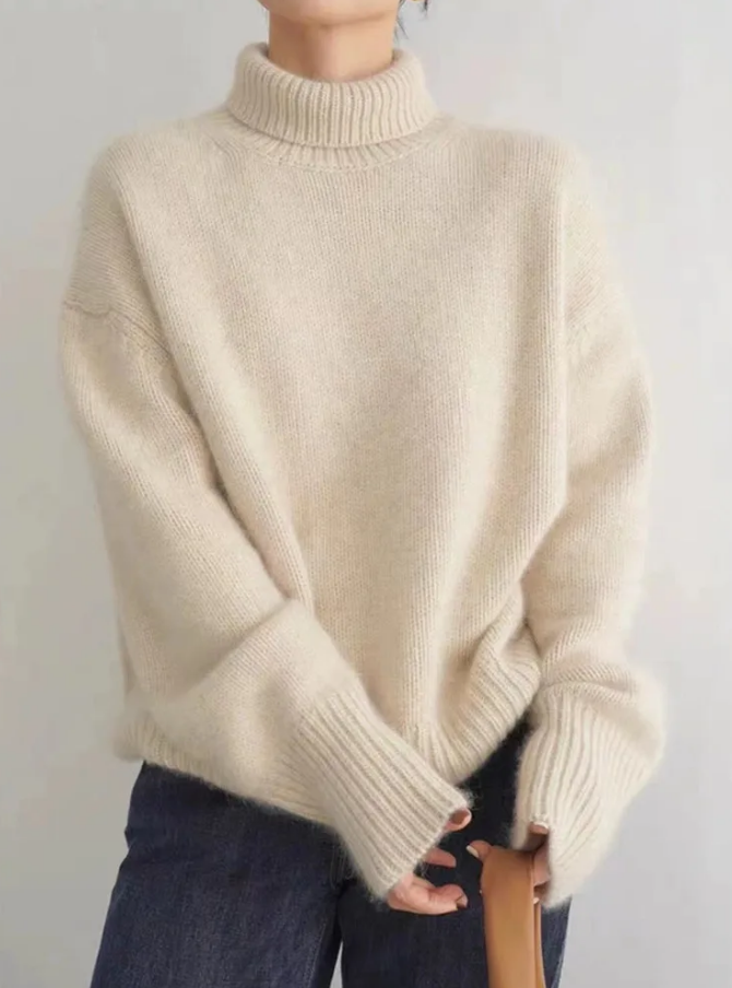 Kashmirtröja | Turtleneck | Stickad | Rullhalsad tröja | Damstickat