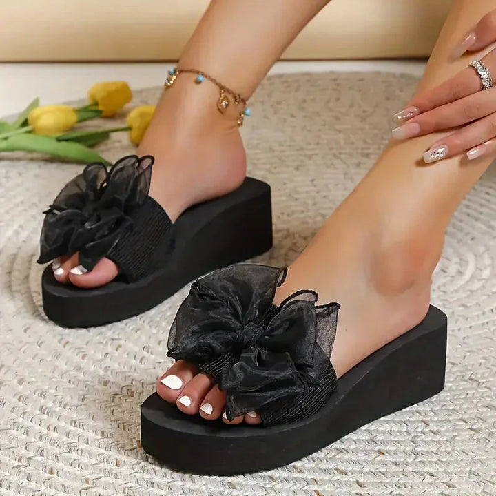 Kilsandaler, Bågknut, Platform, Sommarskor, Slip On-sandaler
