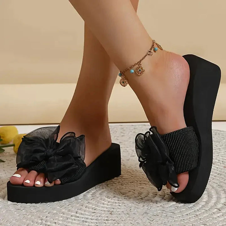 Kilsandaler, Bågknut, Platform, Sommarskor, Slip On-sandaler
