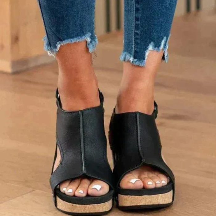 Kilsandaler - Open Toe - Plattform - Ortopediska sandaler - Damskor