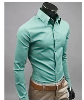 Klänningskjorta - Långärmad - Slim Fit - Knappskjorta - Herrskjortor