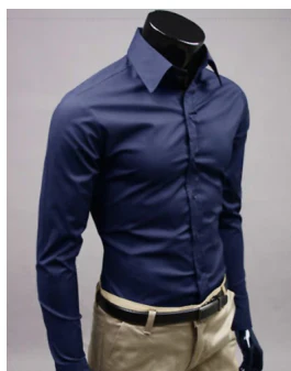 Klänningskjorta - Långärmad - Slim Fit - Knappskjorta - Herrskjortor