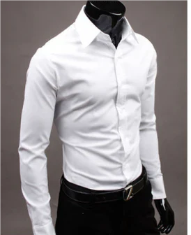 Klänningskjorta - Långärmad - Slim Fit - Knappskjorta - Herrskjortor