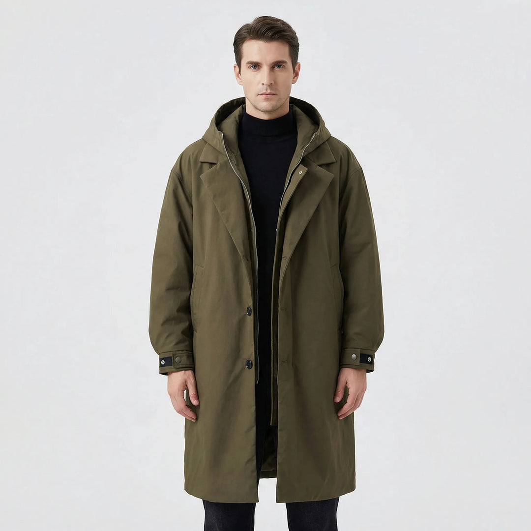 Klassisk parka-trenchcoat för herrar - Armando