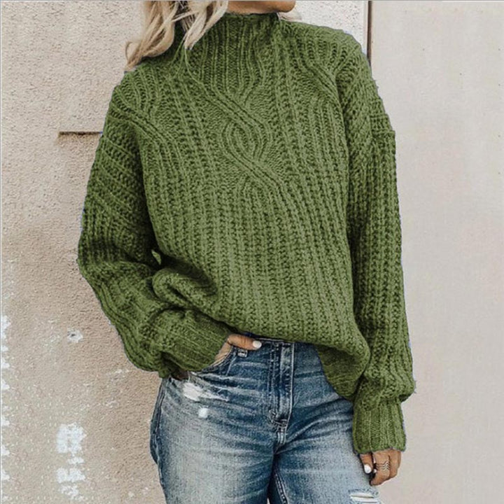 Dam Pullover Klassisk Stil Mjuk Komfort