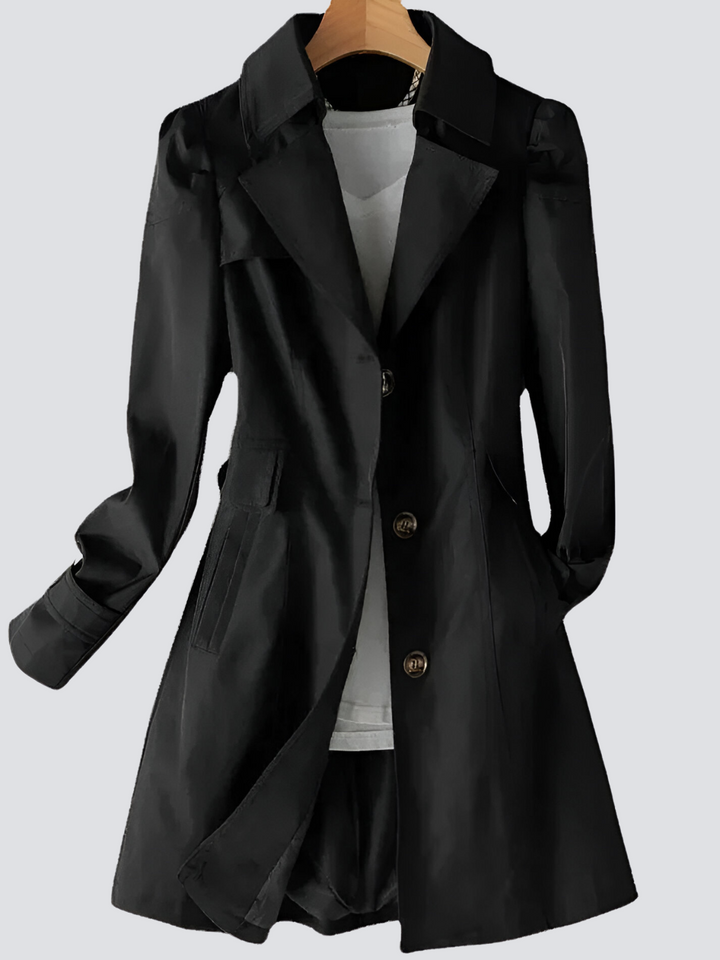 Kvinnors Beige Trenchcoat med Modern Design